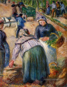 marché de la pomme de terre boulevard des fosses pontoise 1882 Camille Pissarro Peinture à l'huile